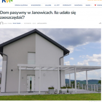 Dom pasywny w Janowicach. Ile udało się zaoszczędzić?